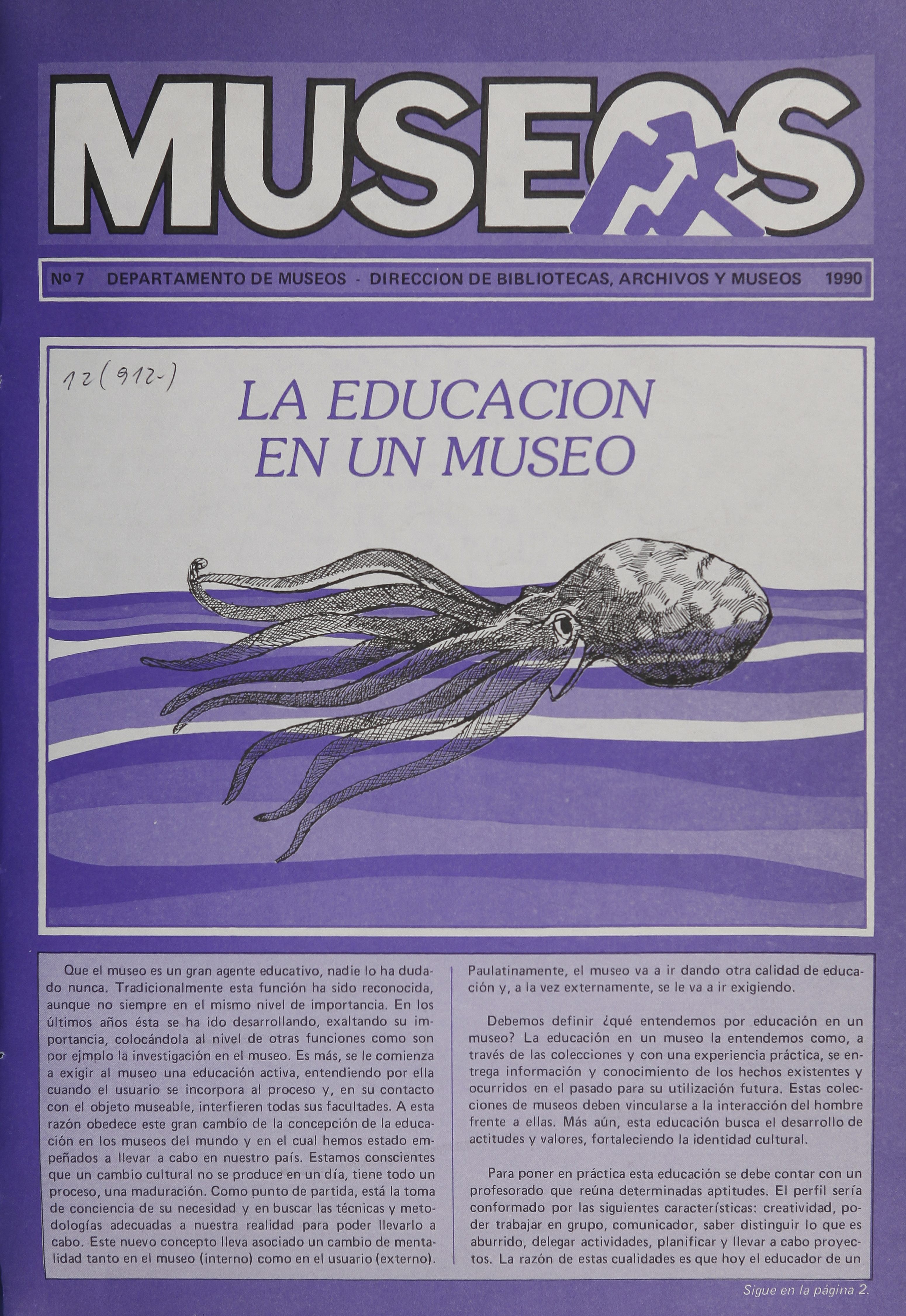 Museos: número 7, marzo de 1990