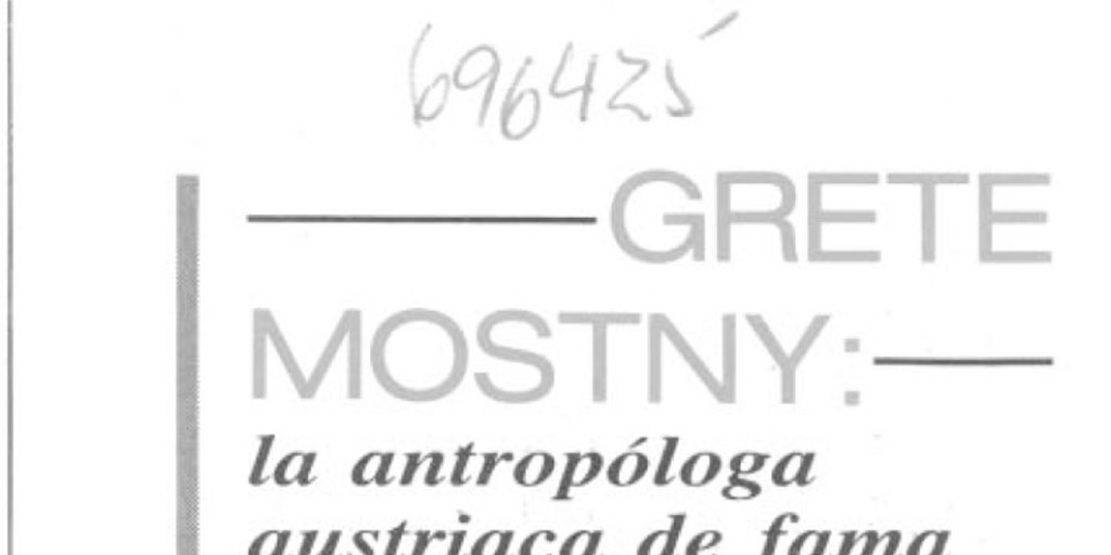 Grete Mostny