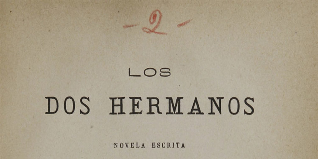 Portada de Los dos hermanos