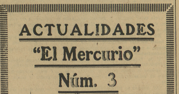 La Actualidad El Mercurio Nº3