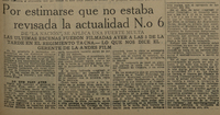 Por estimarse que no estaba revisada la actualidad Nº6. Diario La Nación