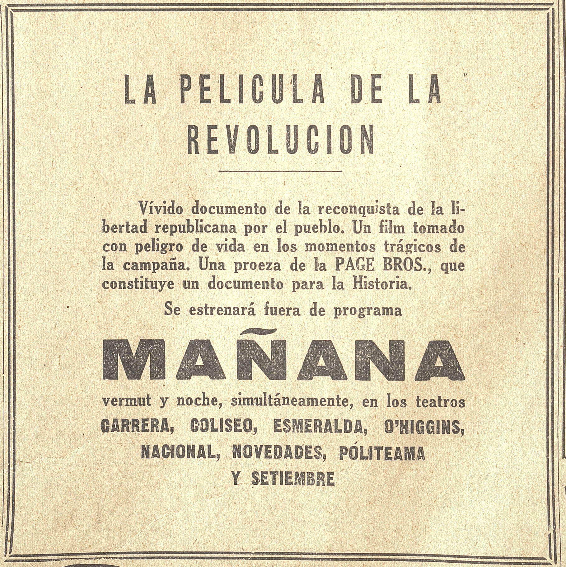 La película de la revolución