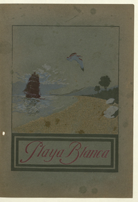 Playa blanca (Las Cruces de Cartagena) :un balneario moderno, de primera clase, para personas de buen gusto. Santiago : "Comunidad Playa Blanca", 1915. [7] páginas, [10] láminas : ilustraciones, plano ; 31 cm