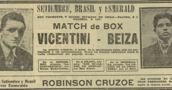 Match de box Vicentini-Beiza