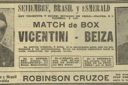 Match de box Vicentini-Beiza