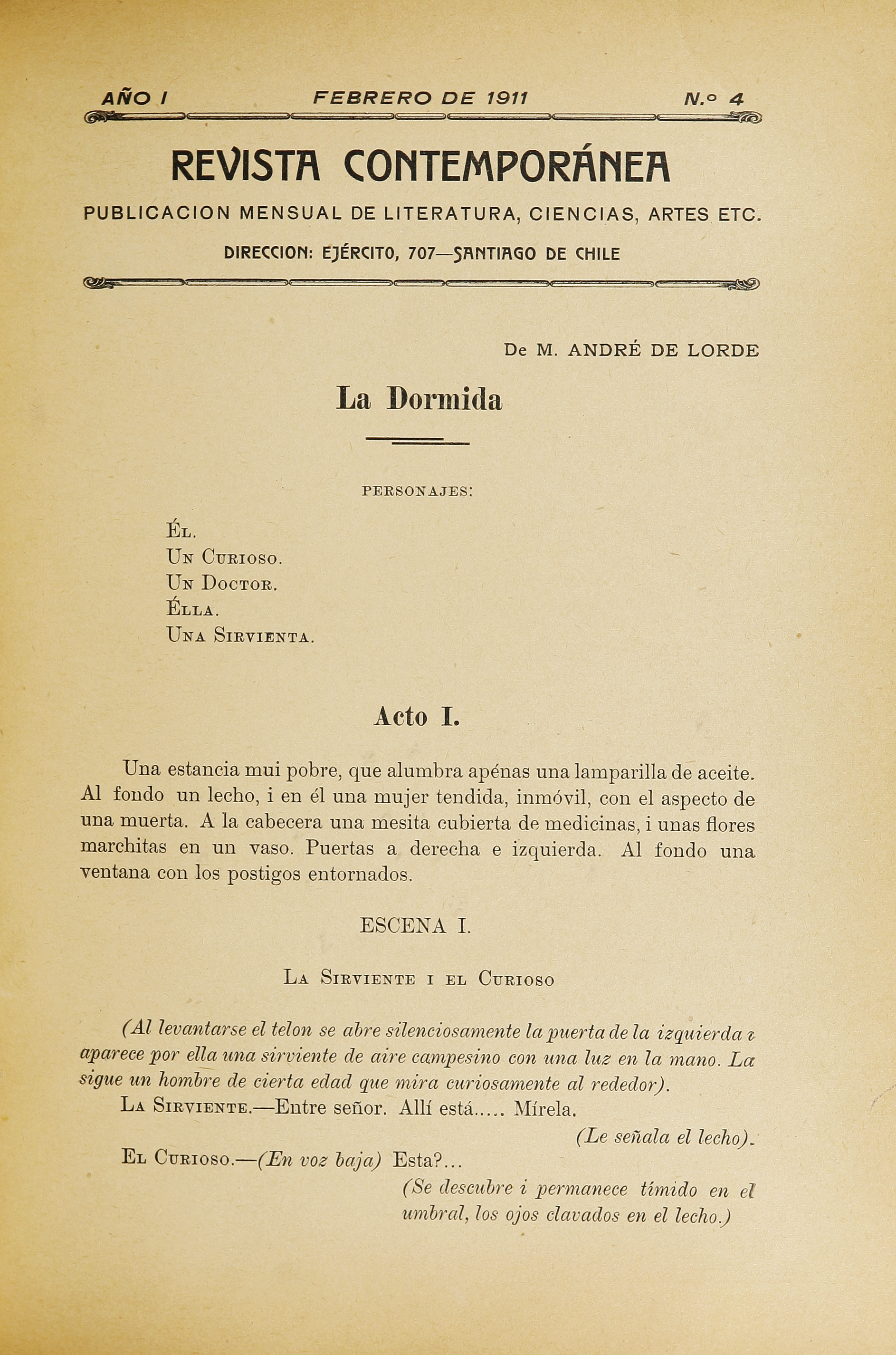 Revista contemporánea: año 1, número 4, febrero de 1911