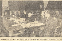 Otro aspecto de la mesa directiva de la convención, Diario El Mercurio, Santiago 14 de octubre de 1993. Página 13.; Digitalizar imagen;