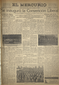 " Se inaguró la Convención Liberal", Diario El Mercurio, Santiago, viernes 13 de octubre de 1933