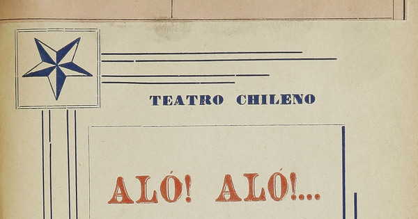 Portada de Alo! alo!: juguete cómico en un acto, 1917