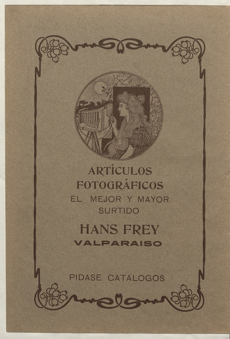 Artículos fotográficos. El mejor y mayor surtido. Hans Frey, Valparaíso