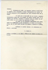 [Carta] [1940?], Rancagüa, Chile [a] Gonzalo Drago  [manuscrito] Oscar Castro.