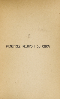 Menéndez Pelayo y su obra