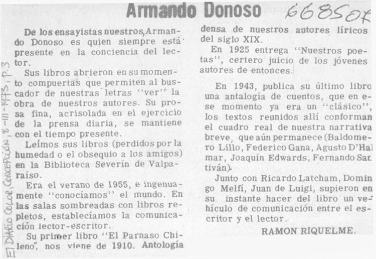 Armando Donoso