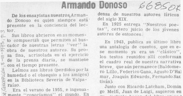 Armando Donoso