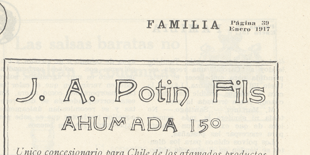  "J. A. Potin Fils: Salón y concesionario de productos de belleza"