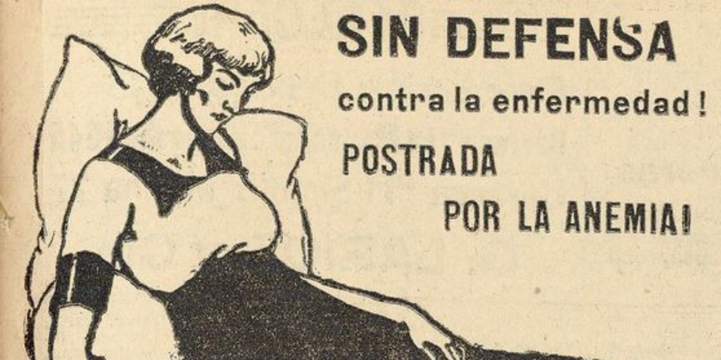 Postradas por la anemia, 1915