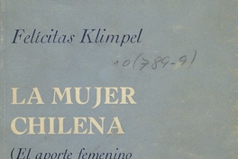 "La mujer en la acción cultural y social" (Cap. VIII)