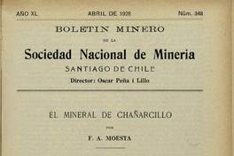 El mineral Chañarcillo