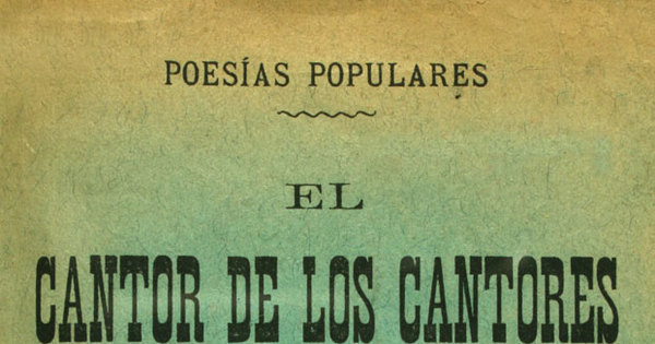 El cantor de los cantores: libro sesto