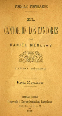 El cantor de los cantores: libro sétimo