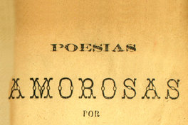 Poesías amorosas: segundo tomo