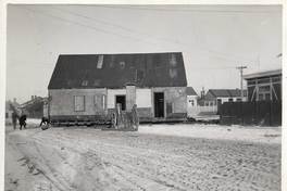 Calle de Punta Arenas cubierta de nieve, c.1910