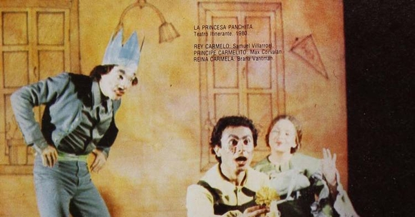 Samuel Villarroel, Max Corvalán y Brana Vantman, en una escena de La Princesa Panchita, 1958.