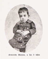 Armando Donoso a los 3 años, 1889