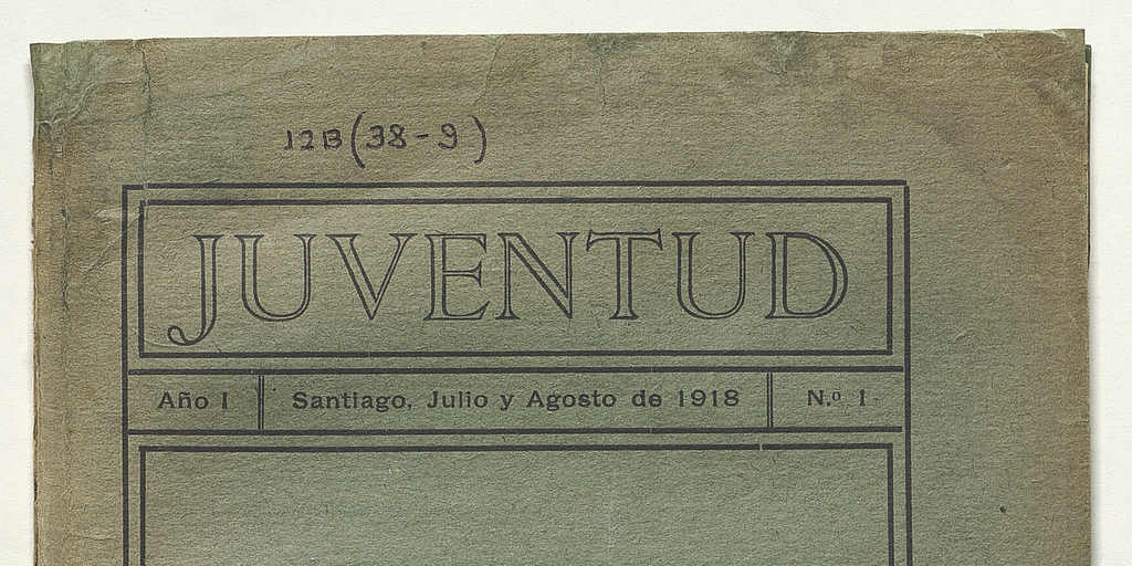 Juventud, año 1, número 1