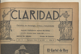 Claridad, año 2, número 57