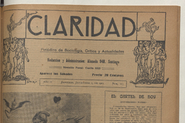 Claridad, año 4, número 106