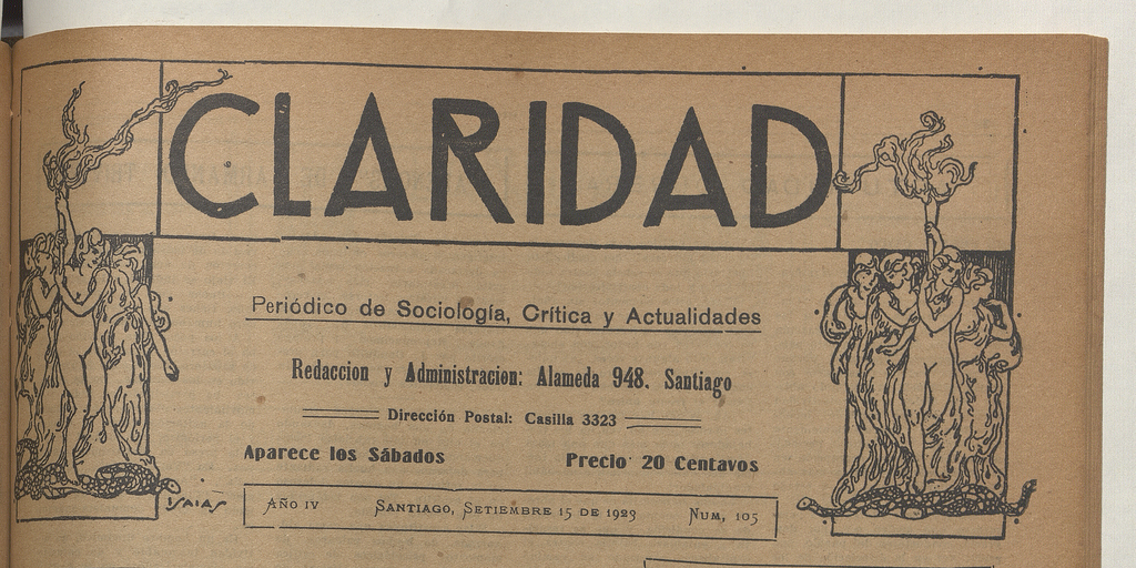 Claridad, año 4, número 106