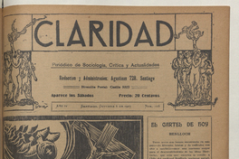 Claridad: año 4, número 108, 6 de octubre de 1923