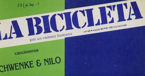 La Bicicleta: número 44, marzo de 1984