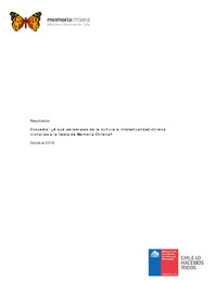 Documento: Resultados Encuesta Memoria Chilena 2018
