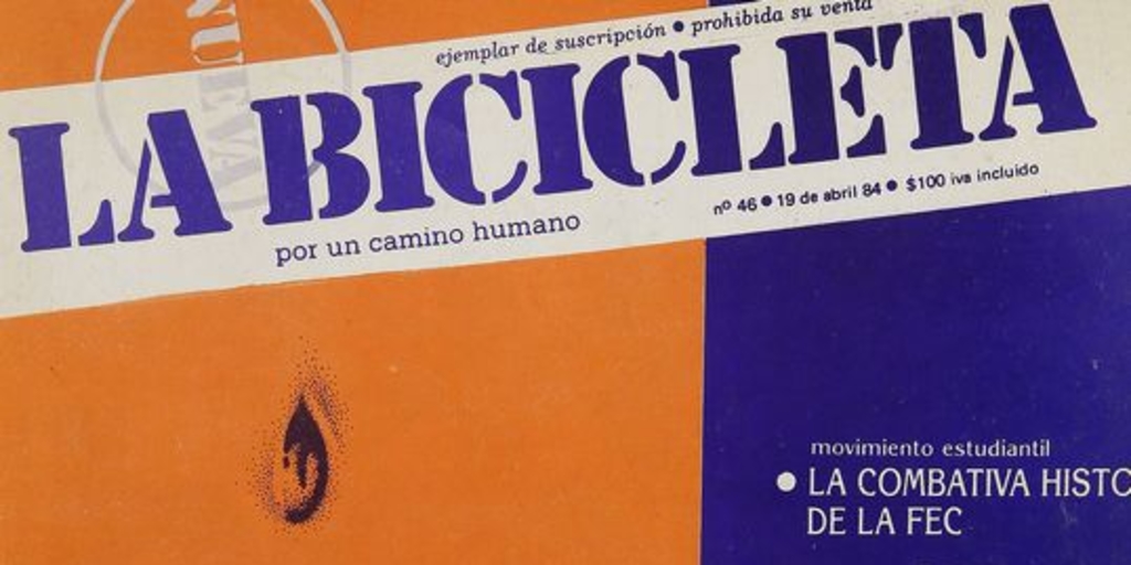 La Bicicleta: número 46, abril de 1984