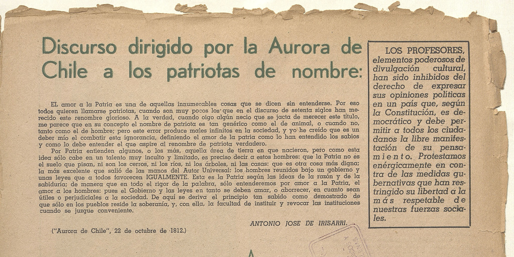 Aurora de Chile. Tomo 3, número 2, 17 de agosto de 1938