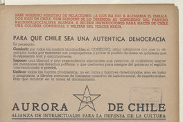 Aurora de Chile. Tomo 3, número 3, 3 de septiembre de 1938