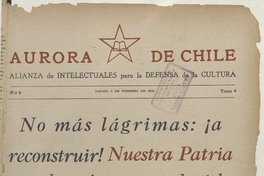 Aurora de Chile. Tomo 4, número 8, 4 de febrero de 1939