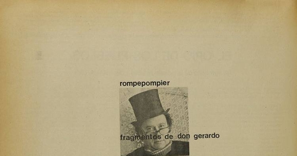 Rompepompier, fragmentos de don Gerardo. El hombre puzzle