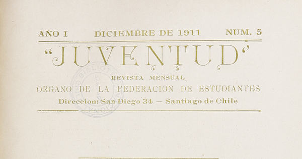 Juventud, número 5, 1911