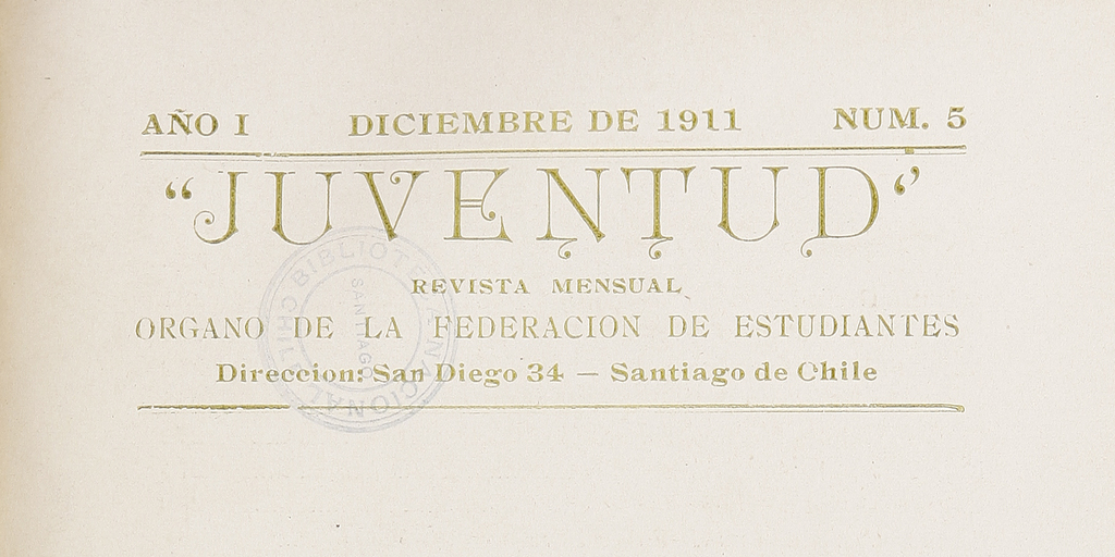 Juventud, número 5, 1911