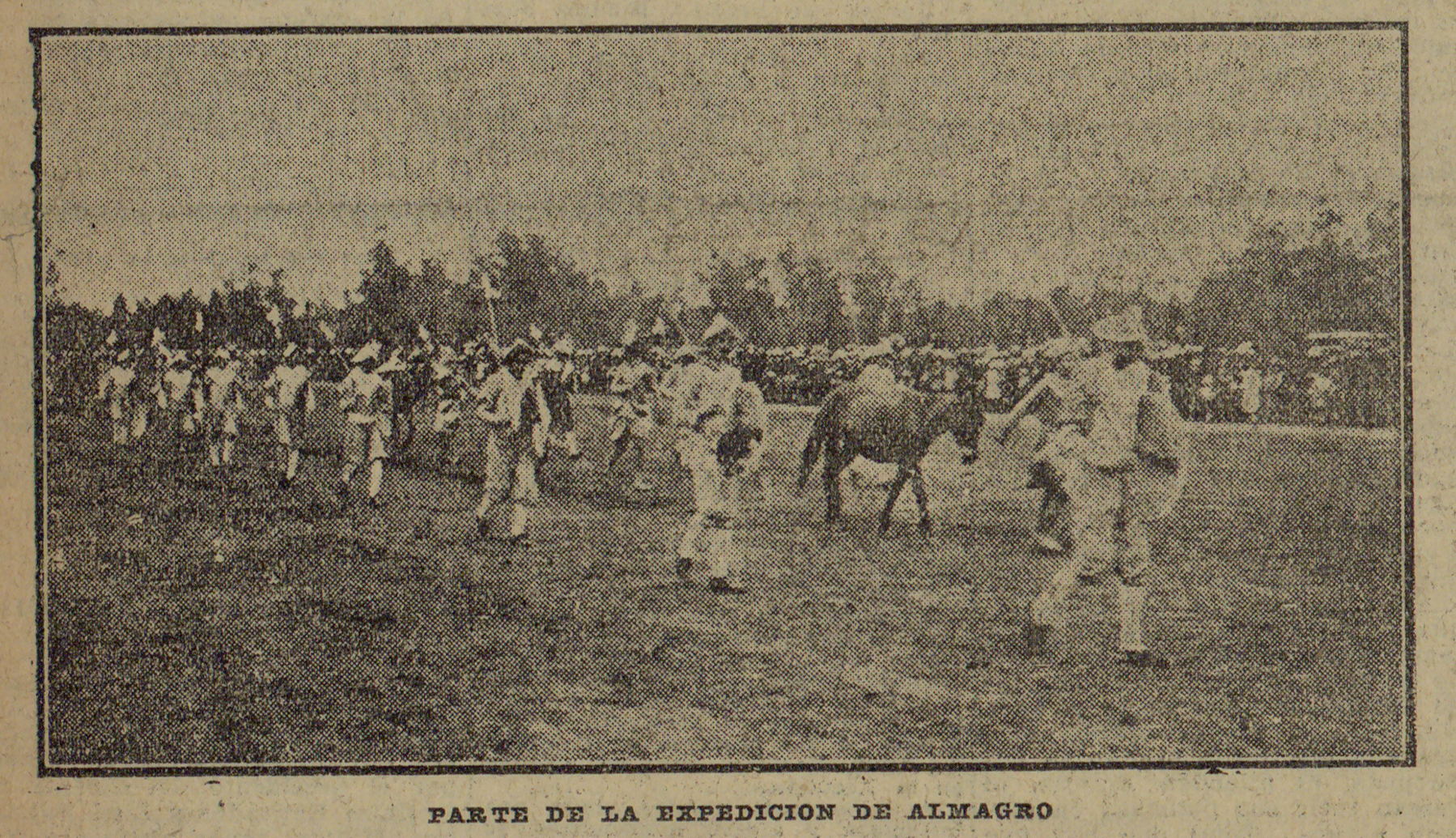 “Representación de la llegada de Diego de Almagro a Chile. Desfile de la Fiesta de la Primavera, 19 de octubre de 1918”