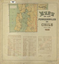 Mapa de los ferrocarriles de Chile[material cartográfico].