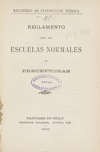 Plan de estudios para el Instituto Pedagógico. Decreto de 3 de Julio de 1890.