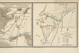 Plano de la batalla de Maipo [material cartográfico]