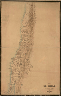 Mapa de Chile levantado de órden del Gobierno de esta República por Claudio Gay