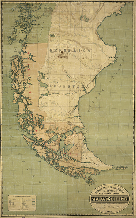 Mapa de Chile [material cartográfico]