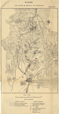 Plano del campo de batalla de Chacabuco [material cartográfico].