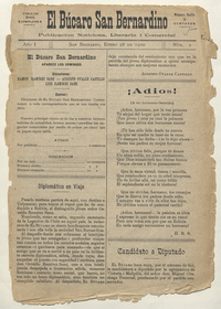 El Búcaro San Bernardino, n° 2, 28 de enero de 1900